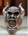 Large Demon Ring with Horns & Beard-SS