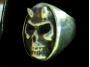 Oval 2pc Flat Skull w/Horns Ring-Oval-SS