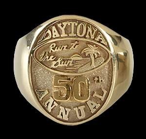 50th Annual Daytona Run to the Sun Ring-Gold - Click Image to Close
