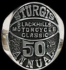Sturgis 50th Annual Ring-Large-SS - Click Image to Close