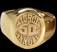 50th Annual Sturgis Ring-Gold-Medium - Click Image to Close