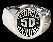 Sturgis 50th Annual Ring-Medium-SS - Click Image to Close