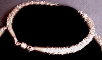 Hand Knitted Bracelet-Sterling Silver - Click Image to Close