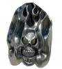 Flaming Skull Ring-Large-SS