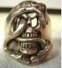 Snake/Skull Ring-2pc-SS